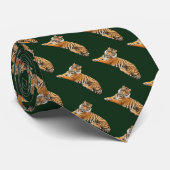 Cravate Motif de tigre (Roulé)