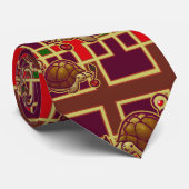 Cravate Motif de tortue de cerise (Roulé)