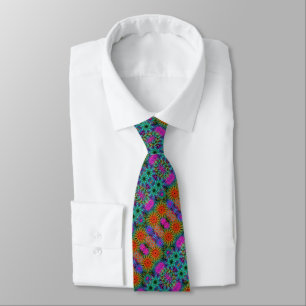 Cravate Motif de tourbillon coloré mignon