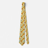 Cravate motif de tournesol cool (Devant)