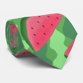 Cravate Motif de tranches de pastèque (Roulé)