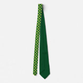 Cravate Motif de trèfle vert (Dos)