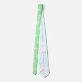 Cravate Motif de triangles de style Art Déco vert pastel (Dos)