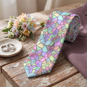 Cravate Motif de verre coloré Nouveau Déco teinté
