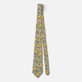 Cravate Motif de vignes de citrouille vintage (Devant)