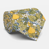 Cravate Motif de vignes de citrouille vintage (Roulé)