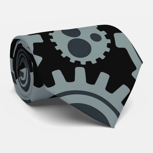 Cravate Motif de vitesses de robot (Roulé)