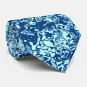 Cravate Motif d'eau no 1 Black BG (Roulé)