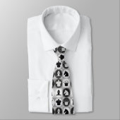 Cravate Motif d'échecs (Attaché)