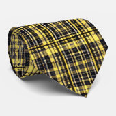 Cravate Motif décoratif plaqué noir et or (Roulé)