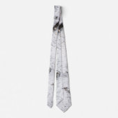 Cravate Motif d'écorce de bouleau (Dos)