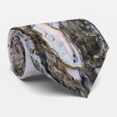 Cravate Motif d'écorce de pin (Roulé)