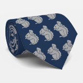 Cravate motif d'écureuil (Roulé)