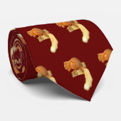 Cravate Motif d'écureuil rouge (Roulé)