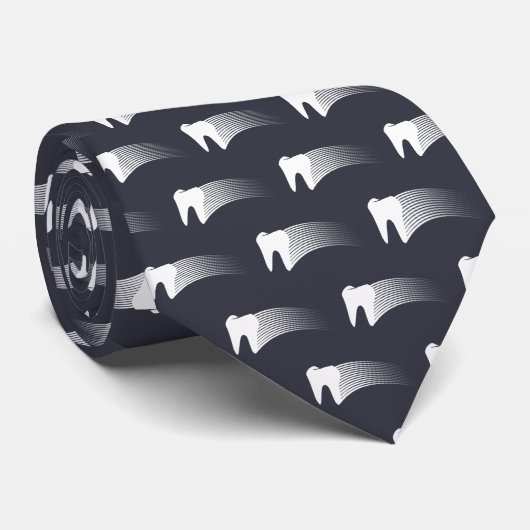 Cravate Motif dentaire (Roulé)