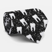 Cravate Motif dentaire dentaire Faux Parties scintillant n (Roulé)