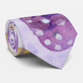 Cravate Motif d'entreprise moderne Résumé bleu (Roulé)