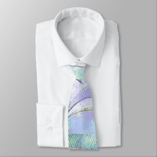 Cravate Motif d'entreprise moderne Résumé Bleu Vert