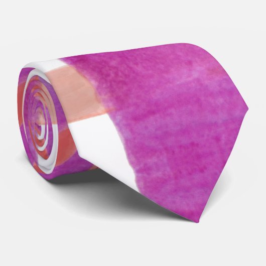 Cravate Motif d'entreprise moderne Résumé Rose bleu (Roulé)