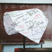 Cravate Motif d'équation mathématique