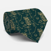 Cravate Motif d'équipement de golf (Roulé)