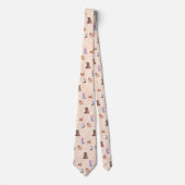 Cravate Motif des animaux plats automne/automne (Devant)