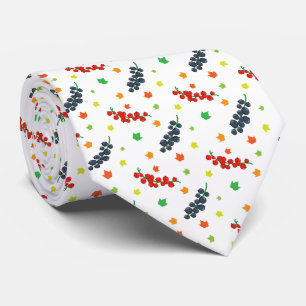 Cravate Motif Des Berries, Berry, Blueberry, Fruit