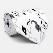 Cravate Motif des boutons de chat (Roulé)