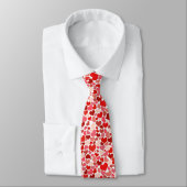 Cravate Motif Des Coeurs, Coeurs Rouges, Amour (Attaché)