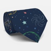 Cravate Motif des éléments spatiaux (Roulé)