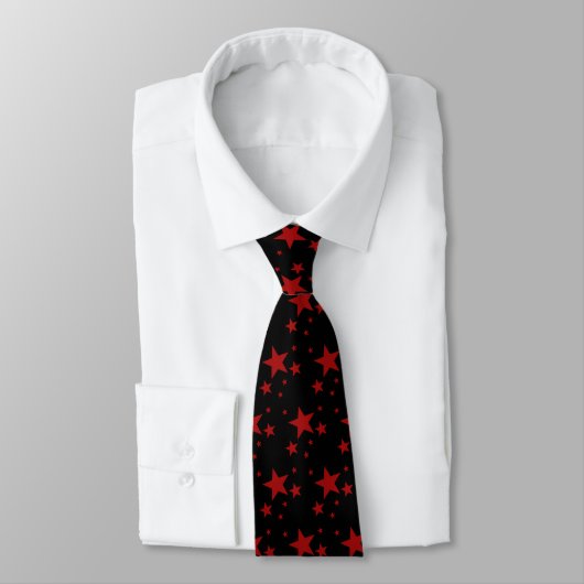 Cravate Motif des étoiles rouges (Attaché)