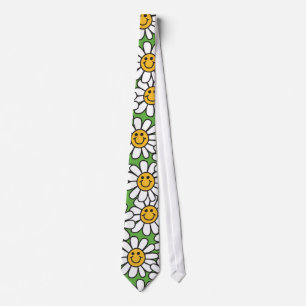 Cravate Motif des fleurs de marais