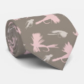 Cravate Motif des leurres de pêche de la mouche (Roulé)