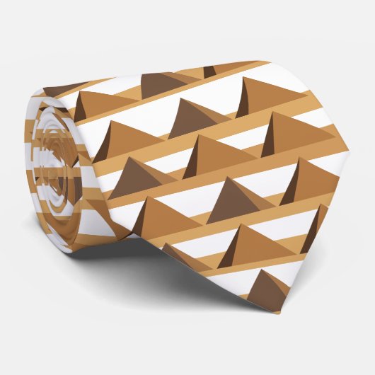 Cravate Motif des pyramides égyptiennes (Roulé)