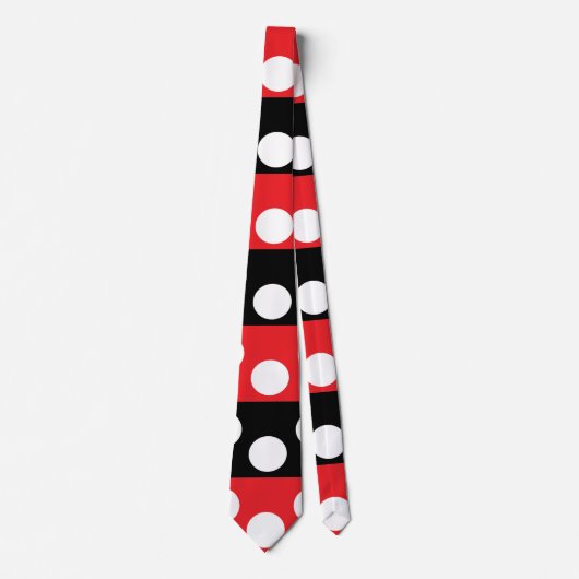 Cravate Motif des rayures de points Polka (Devant)