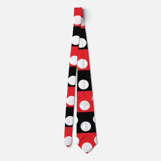 Cravate Motif des rayures de points Polka (Dos)