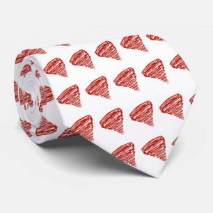 Cravate Motif des tornades rouges