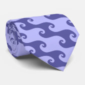 Cravate Motif des vagues (Roulé)