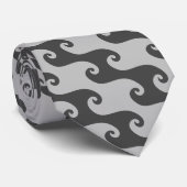Cravate Motif des vagues (Roulé)