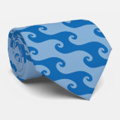 Cravate Motif des vagues (Roulé)