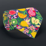 Cravate Motif d'été de l'aquarelle de fruits tropicaux<br><div class="desc">Ajoutez une touche d'élégance tropicale à votre garde-robe avec le Cravate Motif d'été Tropical Fruit Watercolor. Dotée d'un design coloré et vibrant de fruits tropicaux aquarellés, cette cravate est parfaite pour ajouter une ambiance amusante et estivale à toute tenue. Que vous assistiez à un événement d'été, à une fête à...</div>
