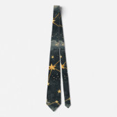 Cravate Motif d'étoile de constellation céleste (1) (Devant)