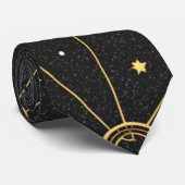 Cravate Motif d'étoiles de constellation céleste (3) (Roulé)