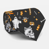 Cravate Motif d'Halloween 2 (Roulé)