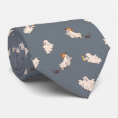 Cravate Motif d'Halloween des fantômes (Roulé)