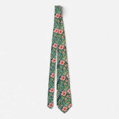 Cravate Motif d'Hibiscus de Floride  (Dos)