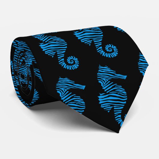 Cravate Motif d'hippocampe (Roulé)