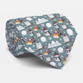 Cravate Motif d'hiver (Roulé)