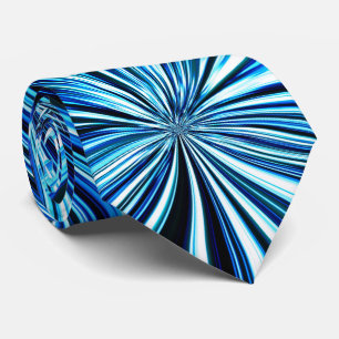Cravate Motif diamant bleu esthétique tendance