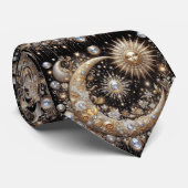 Cravate Motif Diamant Céleste (Roulé)